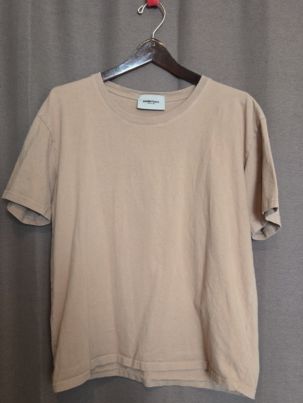 Essentials Fear of God Taupe Short Sleeve Crew T-Shirt Size Medium